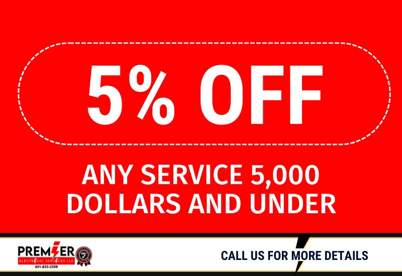 5% off on any service 5,000 dollars and under
