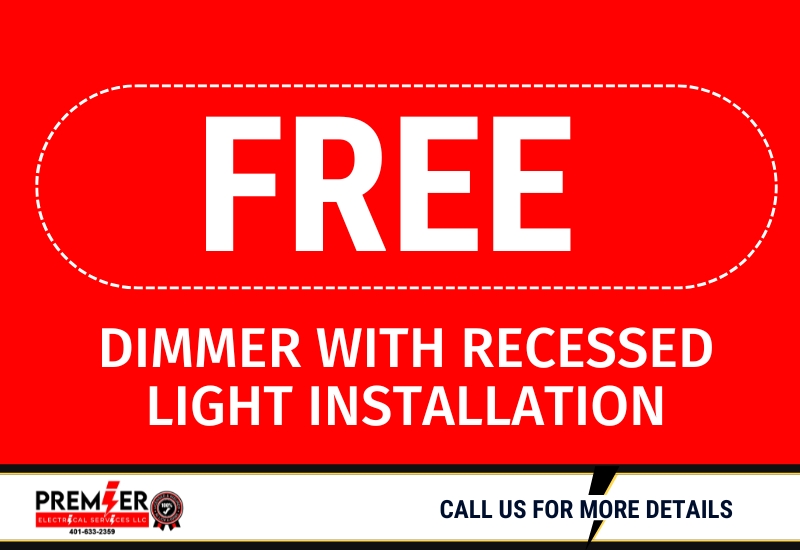 Free dimmer with recessed light installation offer