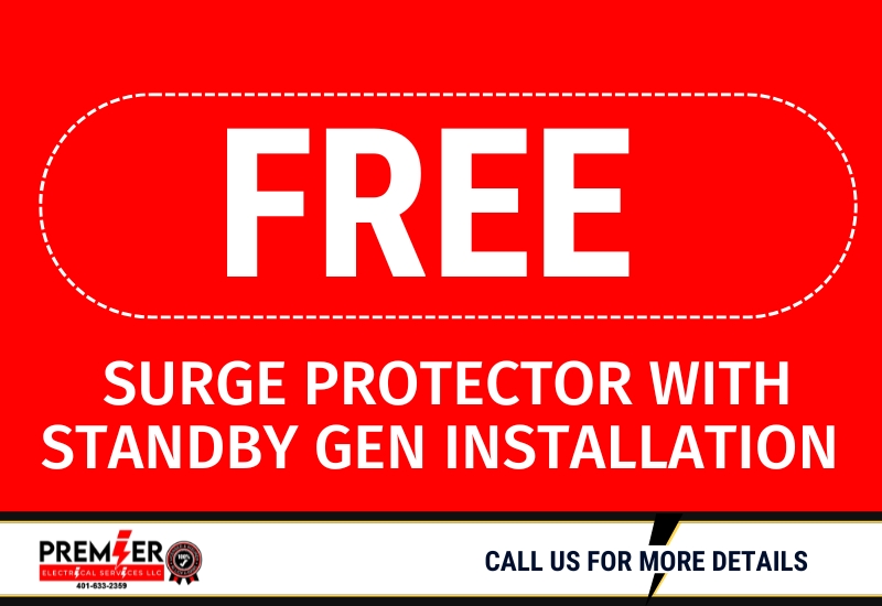 Free surge protector with standby gen install offer
