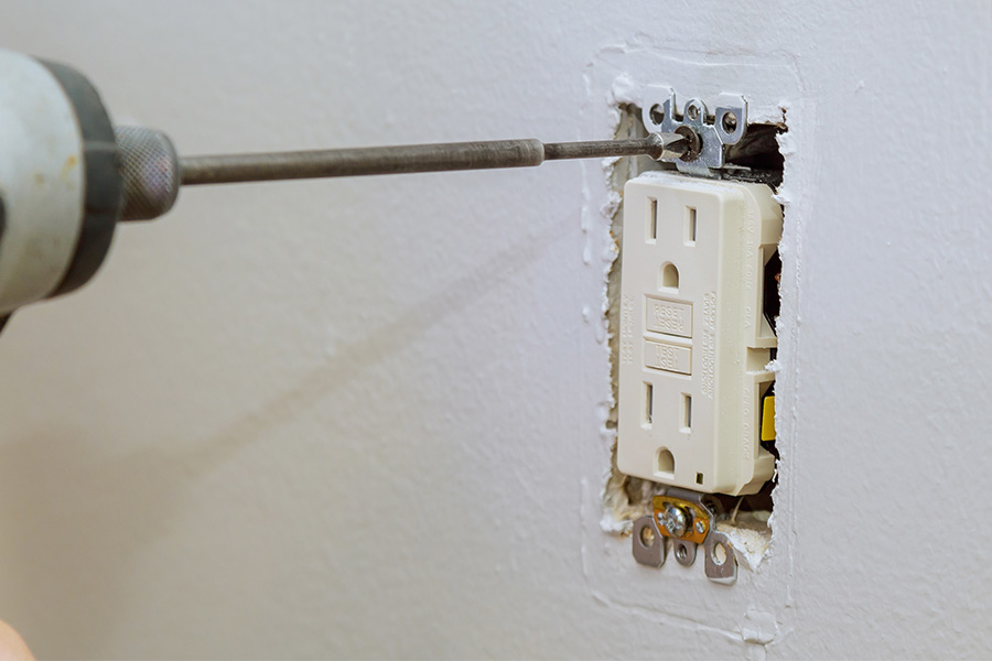 Ongoing electrical outlet installation