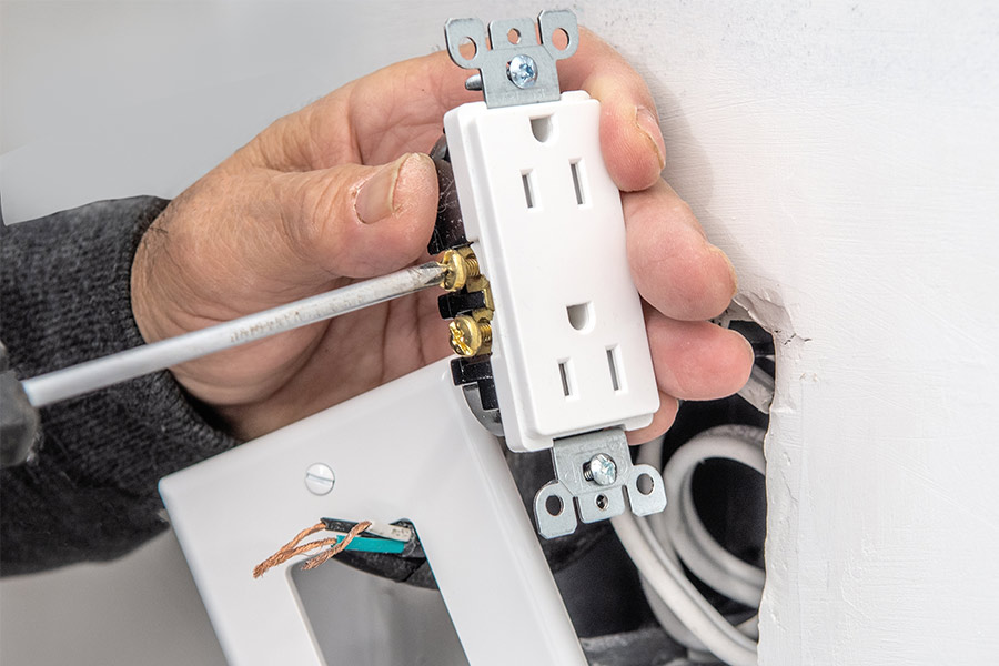 Ongoing electrical outlet installation service