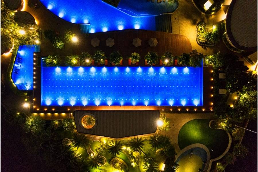 Completed pool electrical project